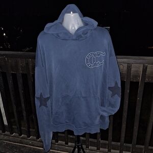 NWOT Beyoncé Cowboy Carter Blue CC Live 25 Horseshoe Hoodie Size 3XL